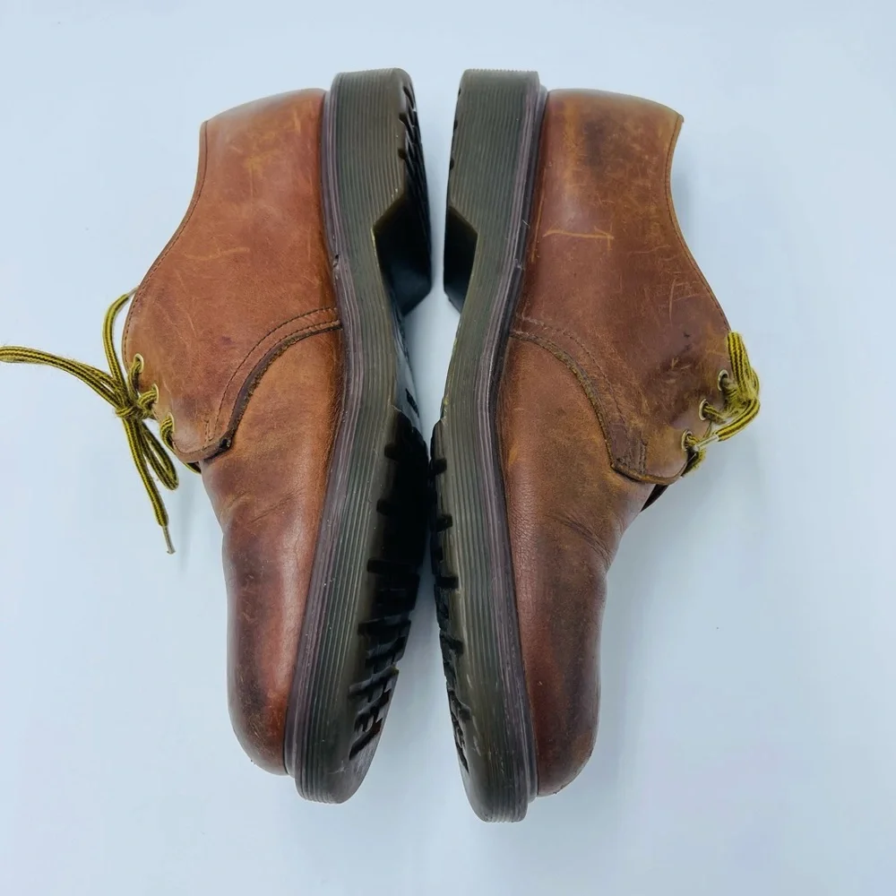 Mens Vintage Brown Oxford Made In England Dr. Martens 1461